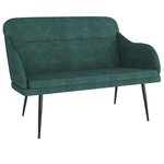 Banc banquette vert foncé 110 x 76 x 80 cm velours 02_0010630