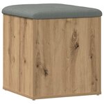 vidaXL Banc de rangement chêne artisanal 42x42x45 cm bois d'ingénierie