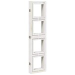 vidaXL Cloison de séparation 6 panneaux blanc bois de paulownia massif