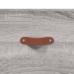 vidaXL Buffet Sonoma gris 34 5x34x90 cm Bois d'ingénierie