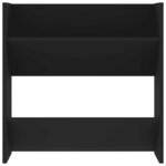 vidaXL Armoires à chaussures murales 4 Pièces noir bois d'ingénierie