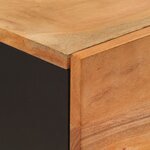 vidaXL Buffet avec 3 portes 40x33x110 cm bois massif d'acacia et fer