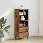 vidaXL Haut Armoire Bois Ancien 40 x 36 x 110 cm Bois d'ingénierie