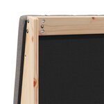 vidaXL Tête de lit capitonnée Taupe 120 cm Pin massif