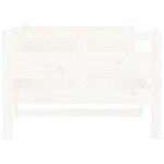 vidaXL Lit de jour Blanc Bois massif de pin 90x190 cm