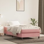 vidaXL Cadre de lit Rose 90x200 cm Velours