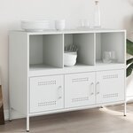 vidaXL Buffet blanc 100 5x39x79 cm acier
