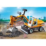 PLAYMOBIL 71749 - Action Heroes Pelleteuse mécanique avec ouvrier et accessoires