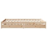 vidaXL Cadre de lit sans matelas 140x190 cm bois de pin massif