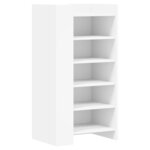 vidaXL Armoire à chaussures blanc 52x37 5x100 cm bois d'ingénierie