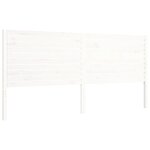 vidaXL Cadre de lit sans matelas blanc 200x200 cm bois massif de pin
