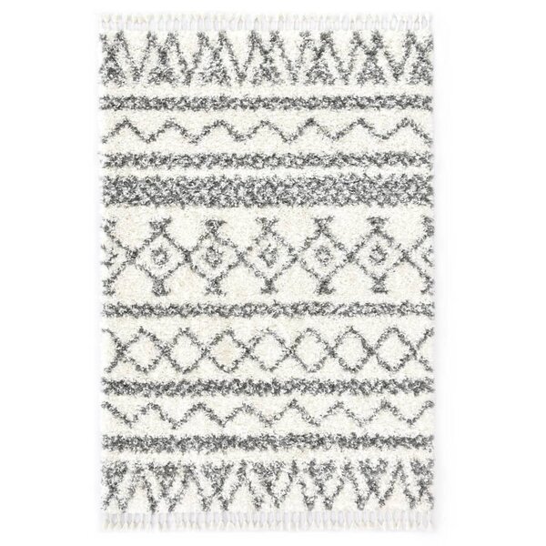 vidaXL Tapis berbère PP Beige et gris 160x230 cm