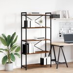 vidaXL Bibliothèque Chêne fumé 80 x 30 x 153 cm Bois d'ingénierie