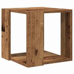 vidaXL Table basse Bois ancien 32 x 32 x 30 cm Bois d'ingénierie