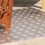 vidaXL Plaques à damier 4 Pièces Argent 80 x 50 cm Aluminium