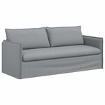vidaXL Canapé Gris clair 196 x 82 x 85 cm tissu