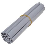 vidaXL Écrans d'intimité de jardin 4 Pièces PVC 35x0 19 m Gris clair mat