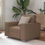 vidaXL Fauteuil canapé Cappuccino 99 x 78 x 84 cm Cuir artificiel