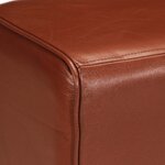 vidaXL Banc saut de cheval 160 cm Marron Cuir véritable et bois acacia