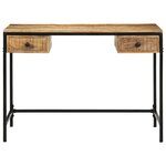 vidaXL Bureau Marron 105 x 50 x 75 cm Bois de manguier massif