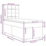 vidaXL Sommier à lattes de lit avec matelas Vert foncé 90x200 cm