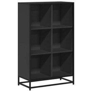 vidaXL Bibliothèque noir 65 5x33x107 5 cm bois d'ingénierie