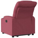 vidaXL Fauteuil inclinable rouge bordeaux tissu