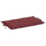 vidaXL Coussin de chaise longue rouge bordeaux mélangé 186x58x4 cm