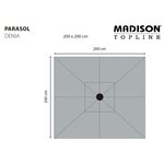 Madison Parasol Denia 200x200 cm écru