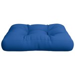 vidaXL Coussin de palette bleu royal 60x60x12 cm tissu