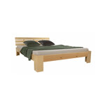 Lit double en bois futon 180x200 bois naturel