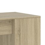 vidaXL Bureau chêne sonoma 102x50x75 cm bois d'ingénierie