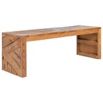 vidaXL Meuble TV 110x60x38 cm Bois de teck massif