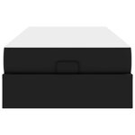 vidaXL Cadre de lit avec matelas avec matelas 2 Pièces Noir PVC