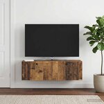 vidaXL Meuble TV mural Bois ancien 98 x 31 x 30 cm Bois d'ingénierie