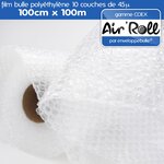 Lot de 20 rouleaux de film bulle d'air largeur 100cm x longueur 100m - gamme air'roll coex