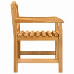 vidaXL Chaises de jardin lot de 2 58x59x88 cm bois de teck solide