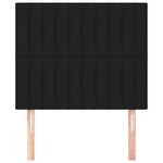 vidaXL Tête de lit Noir 90x5x118/128 cm Tissu