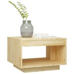 vidaXL Table basse 50x50x33 5 cm bois de pin massif