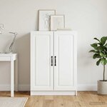 vidaXL Buffet Blanc 66 x 34 5 x 87 cm Bois d'ingénierie