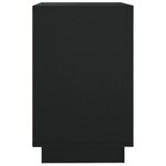 vidaXL Buffet noir 102x35x55 cm bois d'ingénierie