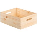 Caisse en bois de rangement 40 x 30 x 14 cm