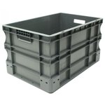 Bac de rangement norme Europe,  gerbable 37 litres - polypropylène gris anthracite