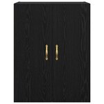 vidaXL Meuble mural Chêne noir 69 5 x 34 x 90 cm Bois d'ingénierie