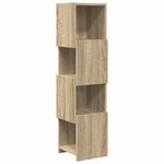 vidaXL Meuble d'angle Blanc 25 5x25x102cm Bois d'ingénierie