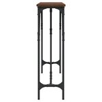 vidaXL Table console chêne marron 140x23x75 cm bois d'ingénierie