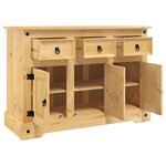 vidaXL Buffet Corona marron 112x44x78 cm bois massif pin mexicain