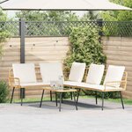 vidaXL Canapé avec coussin Marron 61.5 x 123 x 82cm Métal