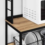 vidaXL Étagère de cuisine Chêne artisanal 80 x 40 x 168 cm