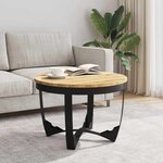 vidaXL Table basse bois de manguier brut 60x40 cm